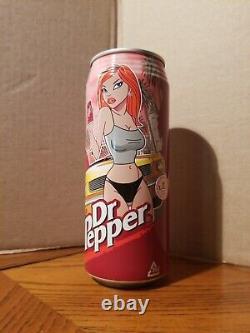 Vintage Japanese Dr Pepper Soda Can 2004 ATHENS OLYMPICS Anime Girl RARE HTF