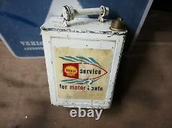 Vintage Jerry Petrol Rare Shell Service Motor Boats