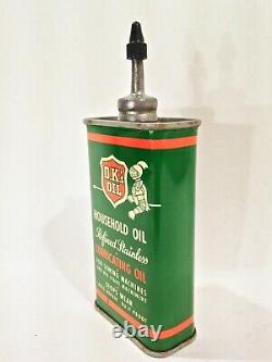 Vintage Lead Top O. K.'s Household Handy Oiler Advertising Oil Can Rare & NICE