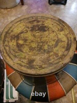 Vintage Louisiana Blue Plate Lard Can Rare Country Store Item Very Nice