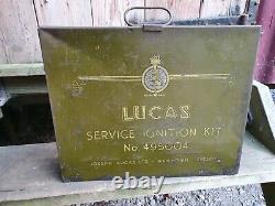 Vintage Lucas Garage Service Kit Rare Early Automobilia Can Tin Motoring Classic