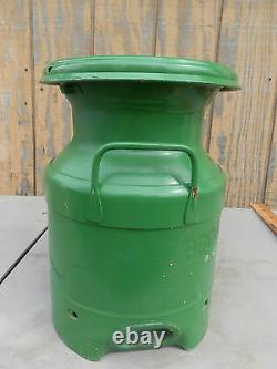 Vintage MILK CAN with SPOUT Rare BROOKESIDE DAIRY Cafeteria School FOLK ART Bottle