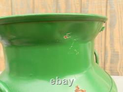 Vintage MILK CAN with SPOUT Rare BROOKESIDE DAIRY Cafeteria School FOLK ART Bottle