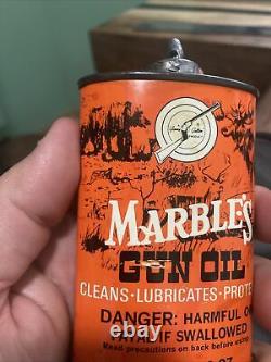 Vintage Marbles Arms Co Gun Oil Can / Handy Oiler, Rare Lead Top Gladstone MI