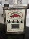Vintage Mobil Oil Gargoyl Vacuum Oil Co Skinny Can NICE! Paris RARE