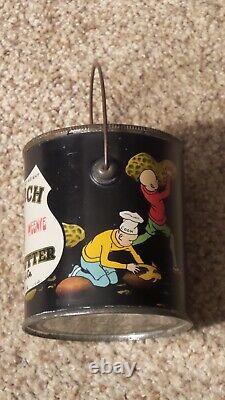 Vintage Monarch Peanut Butter Tin Can RARE