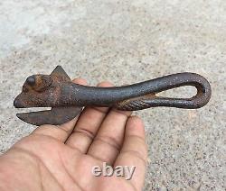 Vintage Old Rare Iron Bull Face Engraved Bottle Can Opener Top Condition