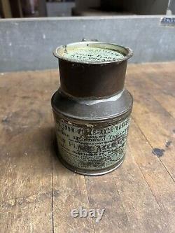 Vintage Old Rare NOS Full Snow Flake Axle Grease Tin Metal Can Fitchburg MA USA