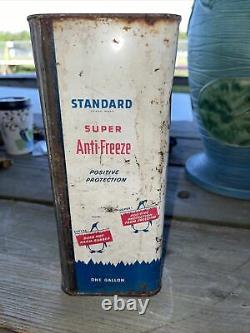 Vintage Original Standard Oil Super Anti-freeze 1 gallon Can RARE