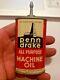 Vintage PENN DRAKE ALL PURPOSE MACHINE OIL HANDY OILER Rare Old Advertising Can