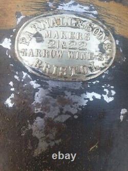 Vintage Parnell sons Wine Can Barrel Item Rare Of Bristol Orginal