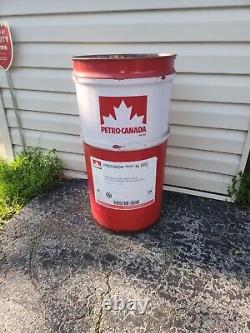 Vintage Petro-canada Can Barrel 20 Gallon Oil Gas Metal Drum Advertising Rare