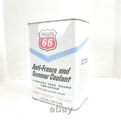 Vintage Phillips 66 Anti-freeze & Summer Coolant 1 Gallon Can Full Rare Preowned
