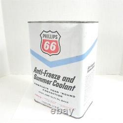 Vintage Phillips 66 Anti-freeze & Summer Coolant 1 Gallon Can Full Rare Preowned