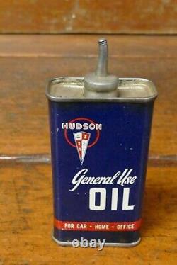 Vintage RARE 1930s/1940s Hudson General Use Oil Lead Top 4oz Handy Oiler Oil Can