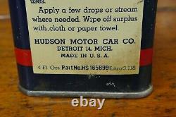 Vintage RARE 1930s/1940s Hudson General Use Oil Lead Top 4oz Handy Oiler Oil Can