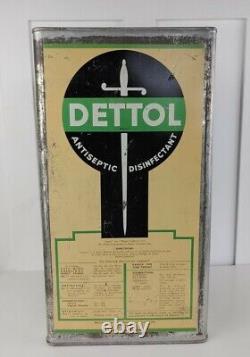 Vintage Rare 5 Gallon Empty Can Of Dettol for Decor Made In Montreal