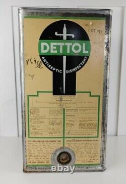Vintage Rare 5 Gallon Empty Can Of Dettol for Decor Made In Montreal