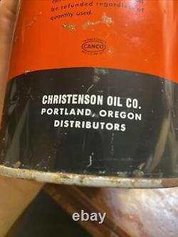 Vintage Rare. Aero Oil 1 Qt Oil Can