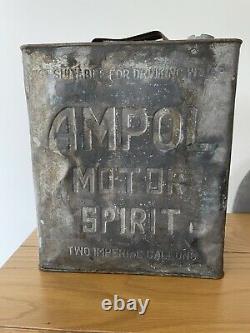 Vintage Rare Ampol Motor Spirit Petrol Can