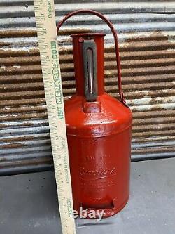Vintage Rare Brookins 5 Gallon Service Station Calibration Test Gas Can Oil