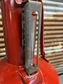 Vintage Rare Brookins 5 Gallon Service Station Calibration Test Gas Can Oil