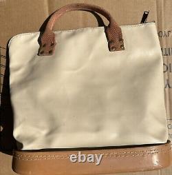 Vintage Rare Can Pro Corp Fond du Lac Full Leather Transport Money Bag Tote Bag