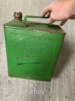 Vintage Rare Castrol 2 Gallon Petrol Can Oil Automobilia Old