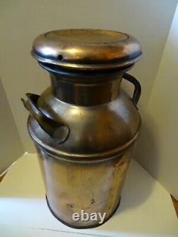 Vintage Rare Copper Milk Can Used And Abused With Issues