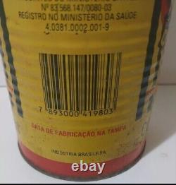 Vintage Rare Corcovado Rio Brazil Soybean Oil Tin Can Almost A Liter Advertising