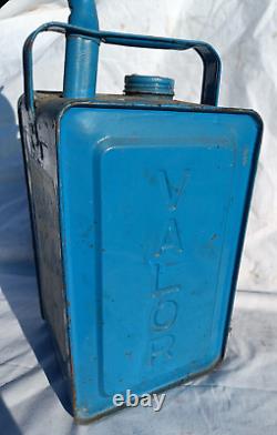 Vintage Rare Esso Blue Petrol paraffin Oil Can 1950's