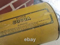 Vintage Rare Golden Rule Cocoa Tin Can Columbus Oh Advertising Spice Coffee