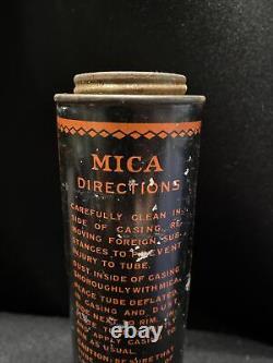 Vintage Rare Good Year Tire Mica Tin Can Lubricant Advertising Oil 1930 3/4 Full