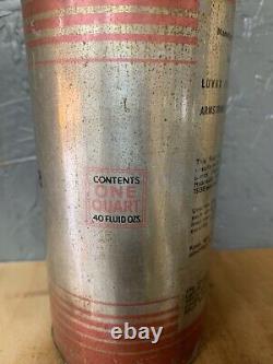 Vintage Rare Mobiloil Quart Oil Can Tin