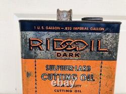 Vintage Rare Oil Can Ridge Tool Co. Ridgoil