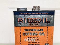 Vintage Rare Oil Can Ridge Tool Co. Ridgoil