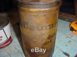 Vintage Rare Oilzum Pressure Gun Lubricant Tin Can Gas/oil Prop Decor 3 Lbs