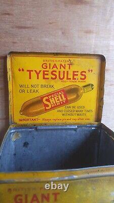 Vintage Rare Shell Giant Tyesules Tin Oil Can Jig Pourer Castrol Duckhams