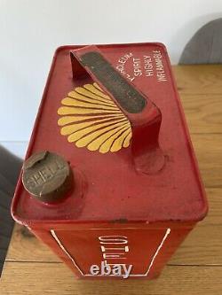 Vintage Rare Shell Lip Top 2 Gallon Petrol Can(With Smaller Cap)