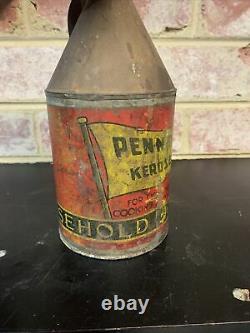 Vintage Rare Shell Pennant Oil Can Petrol Garagenalia Garage Shed Tool Car