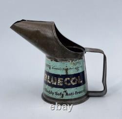 Vintage Rare Smiths Bluecol Car Anti-Freeze 1/2 Pint Funnel Can & Funnel 5x3.5