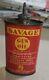 Vintage SAVAGE GUN OIL LEAD TOP HANDY OILER Rare Advertising Oil Tin Can 3 oz