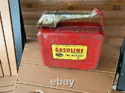 Vintage Sebring Advertising Gas Can 2-1/2 Gallon with Nozzle Florida RARE