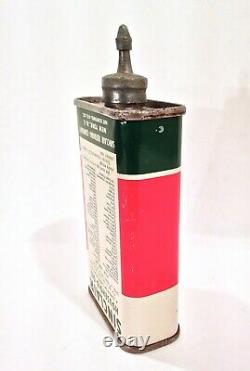 Vintage Sinclair Lead Top Advertising Handy Oiler Oil Can Sign Upside Down RARE