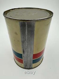 Vintage Standard Permalube Quart Oil Tin Can Full RARE SAE 50 Chicago Il