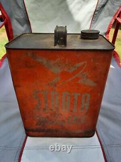 Vintage Strata 2 Gallon Oil Can. Rare. Nice