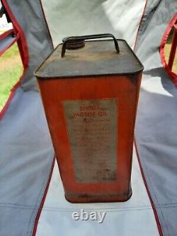 Vintage Strata 2 Gallon Oil Can. Rare. Nice