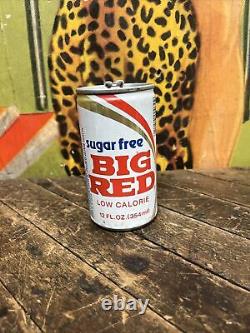 Vintage Sugar Free Big Red 12 Oz Can Sign Coca Cola 7up Pepsi Orange Crush Rare
