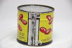 Vintage Ultra Rare Indian Salted Pistachio Nuts Agress Seed Co Tin Can New York
