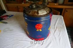 Vintage Very Rare 5 Gallon Wanda Oil Can Only 1 on eBay! Solid! Lot 24-36-60